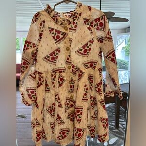 Girls -Size 6- EXCELLENT CONDITION- Lightweight pepperoni pizza party dress!